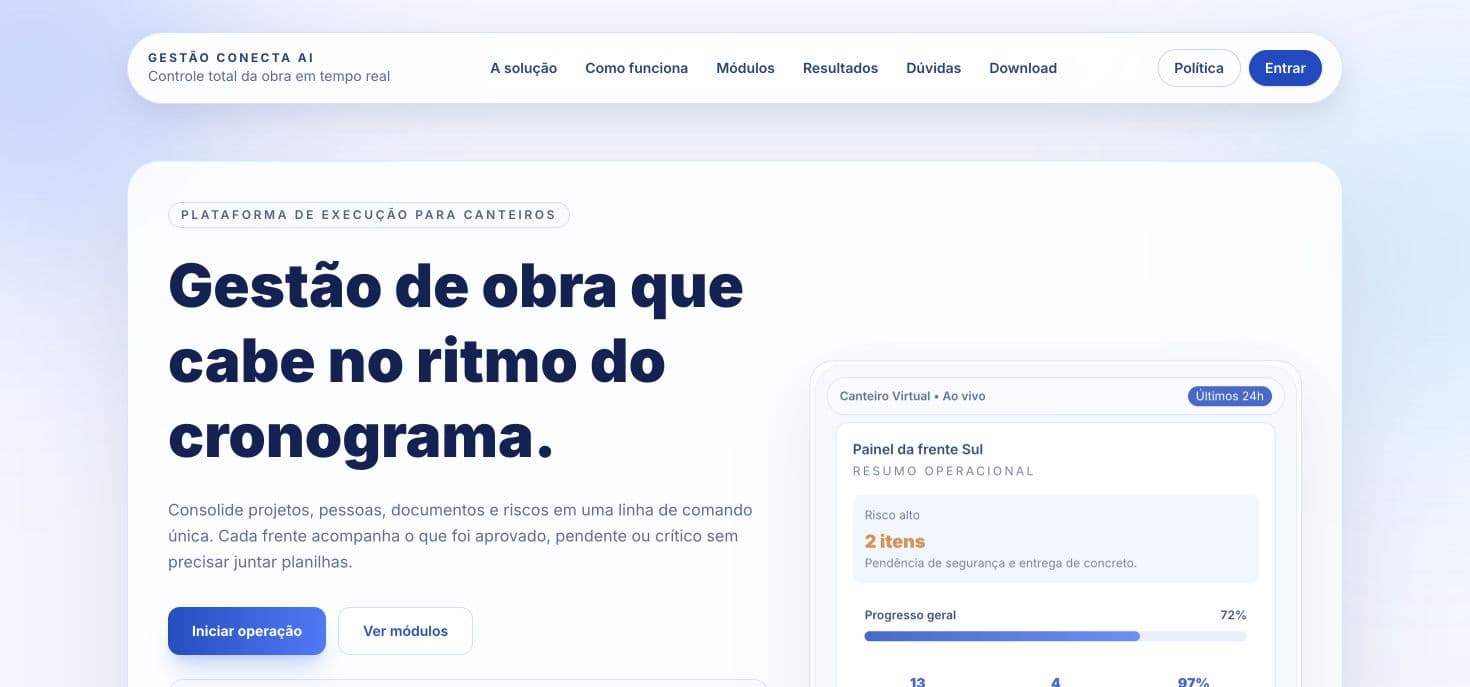 Gestão Conecta AI website preview